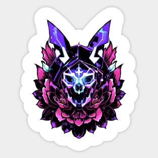 Cyberpunk Flowers Sticker